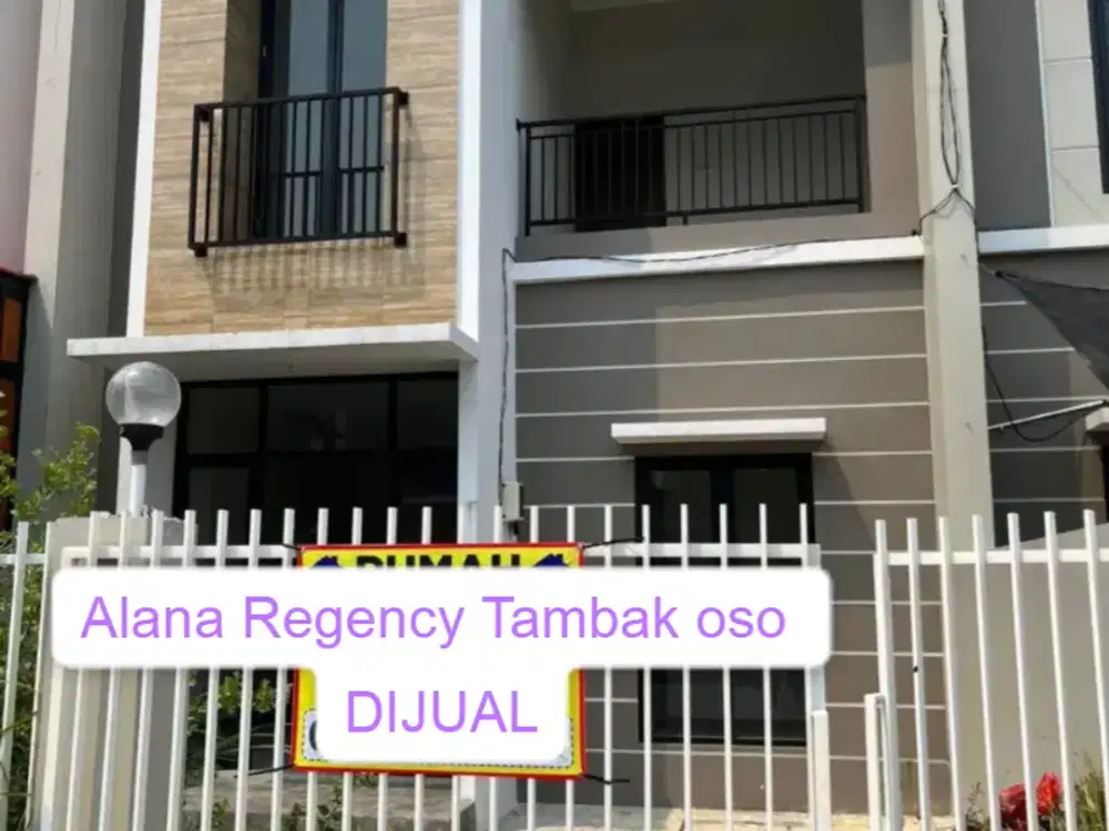 Dijual Rumah Alana Regency Tambak oso Waru Sidoarjo SIU.A383