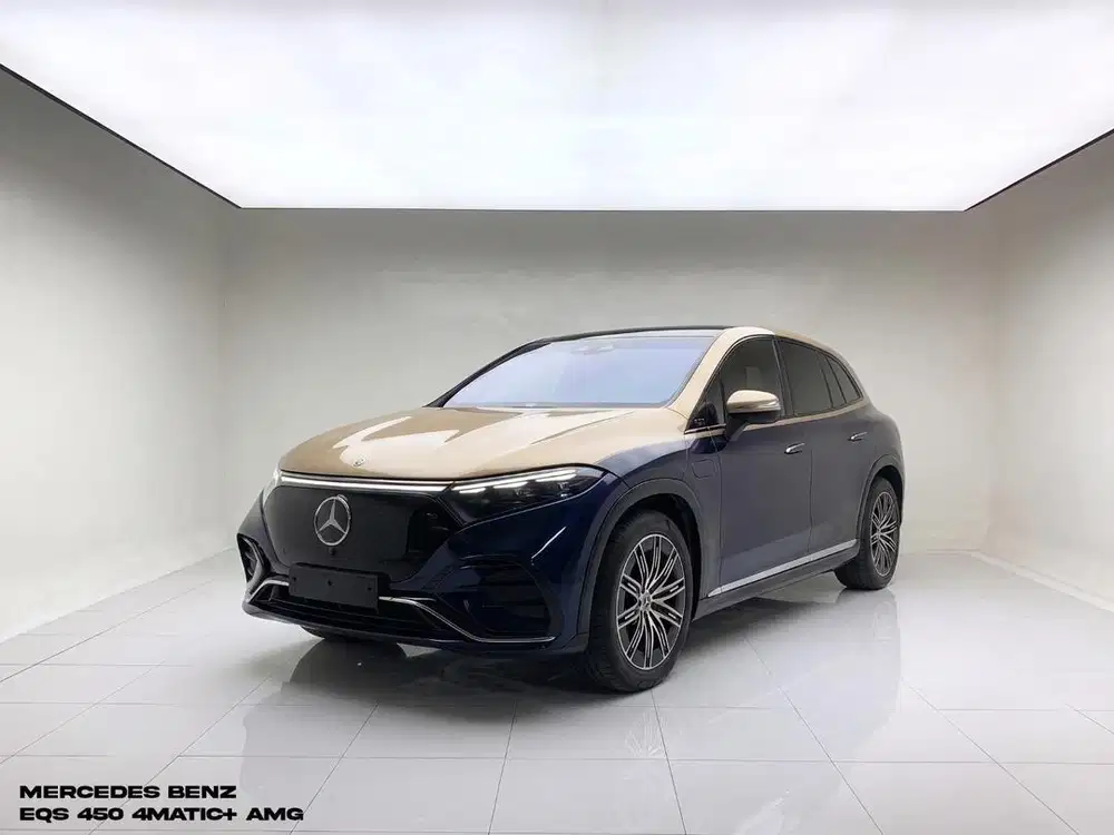 MERCEDES BENZ EQS 450 4MATIC+ AMG 2023 WHITE ON BLACK