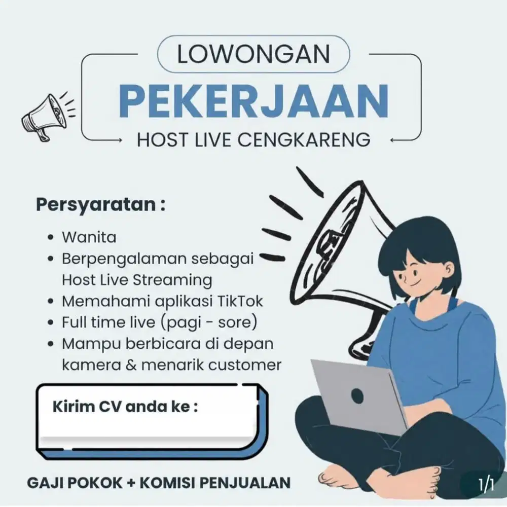 DICARI HOST LIVE BERPENGALAMAN