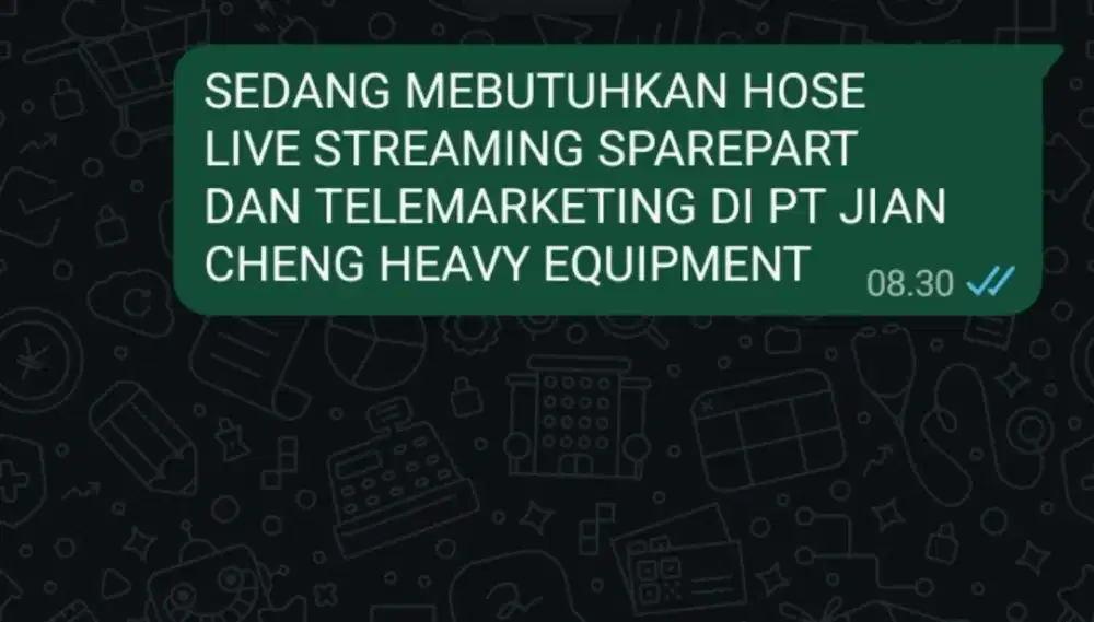 Hose Live streaming Dan Telemarketing