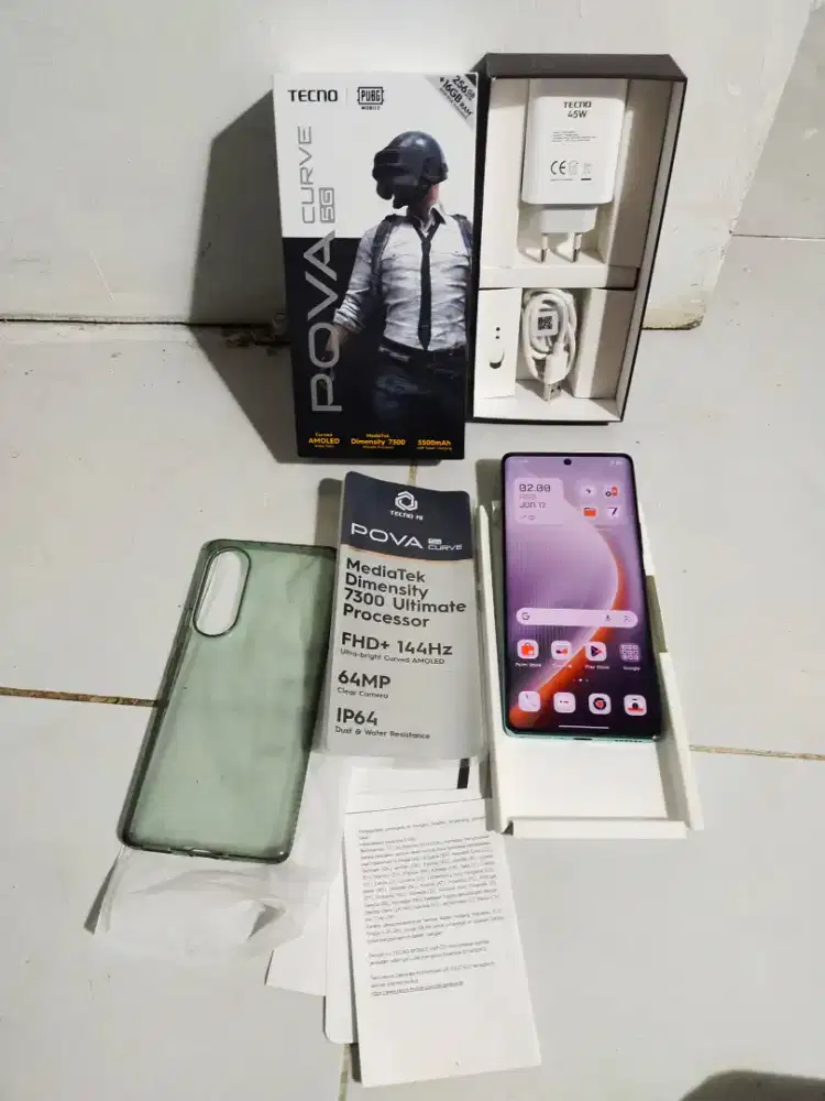 Tecno pova curve 5g 8/256 fullset mulus garansi on bisa tt hp