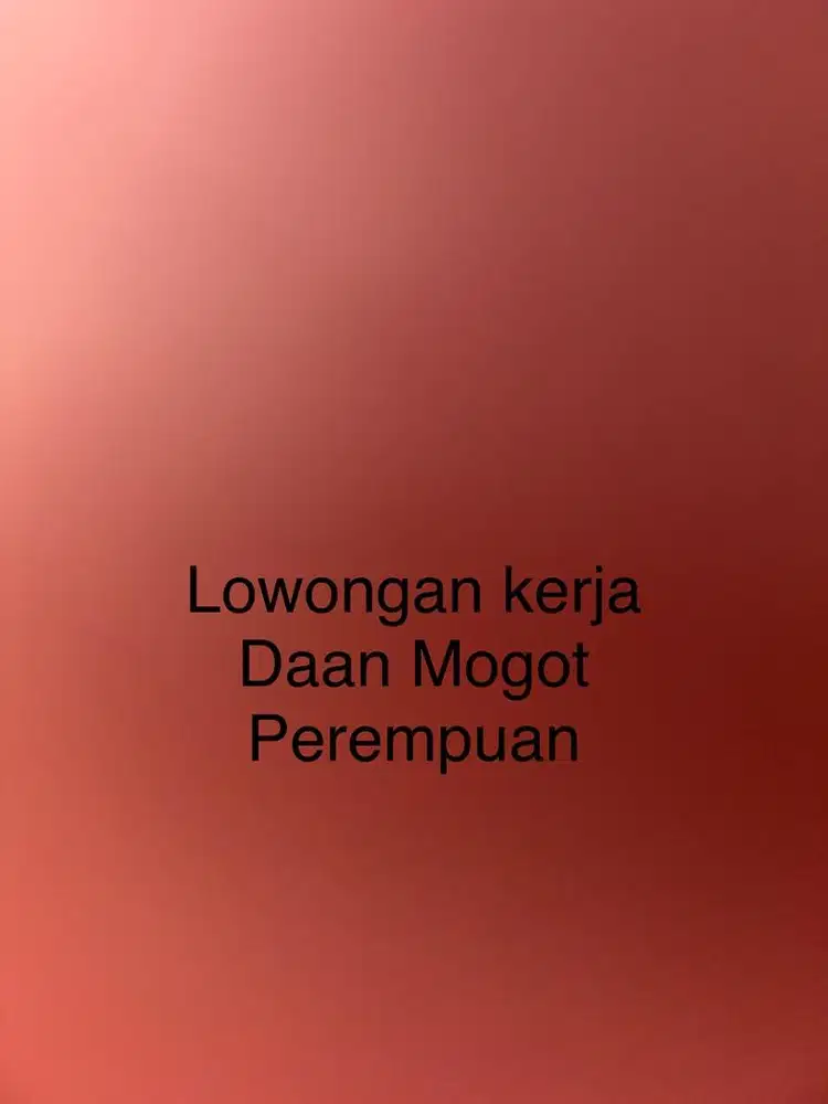 OWONGAN KERJA: OPERATOR FINISHING BOX (PEREMPUAN)