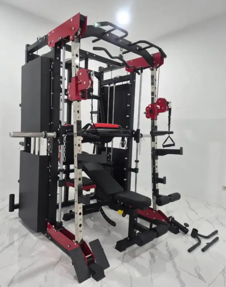MULTI GYM TL 099 SMITH MACHINE ALAT FITNESS LENGKAP BARU COD
