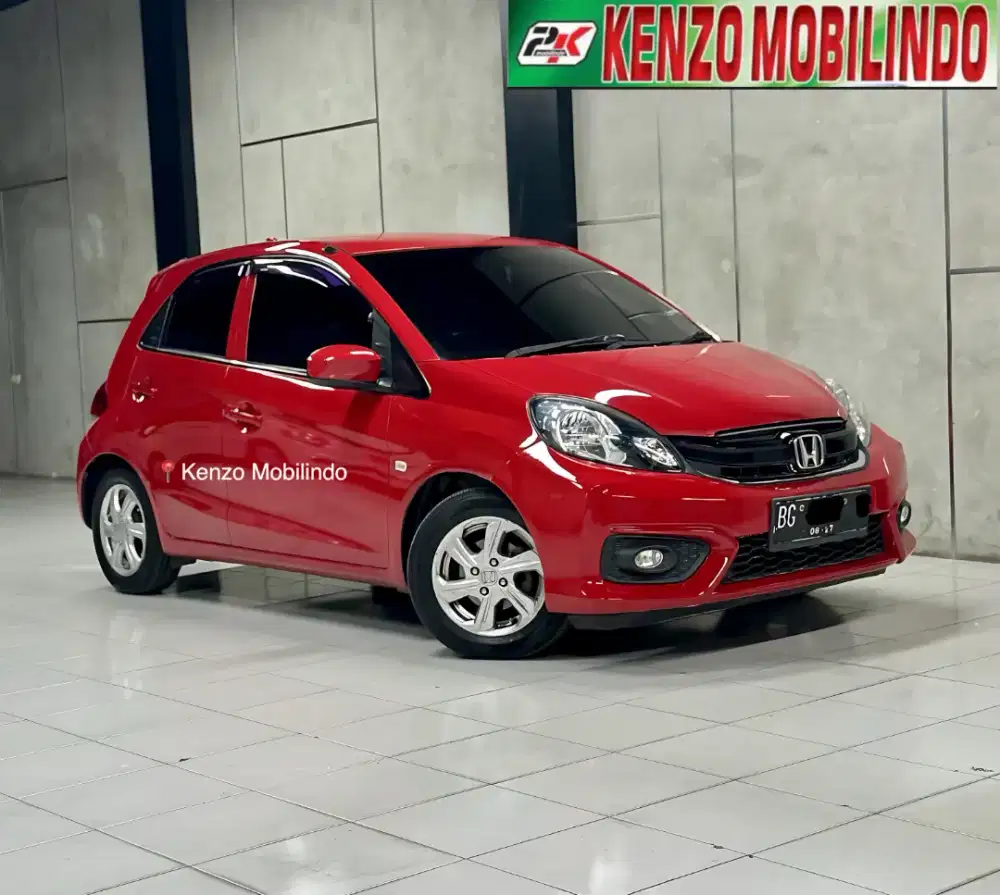 [Dp 10jt] Brio 1,2 E AT 2018 merah,km rendah 76rb top kondisi