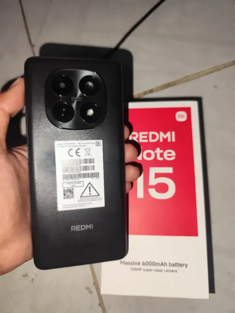 redmi note 15 6/128 like new,1 bulan pake, nota ada GARANSI RESMI on