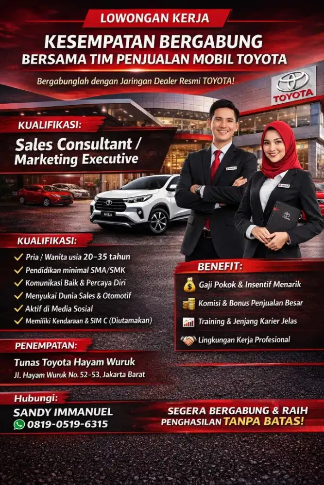 LOWONGAN KERJA SALES EXECUTIVE