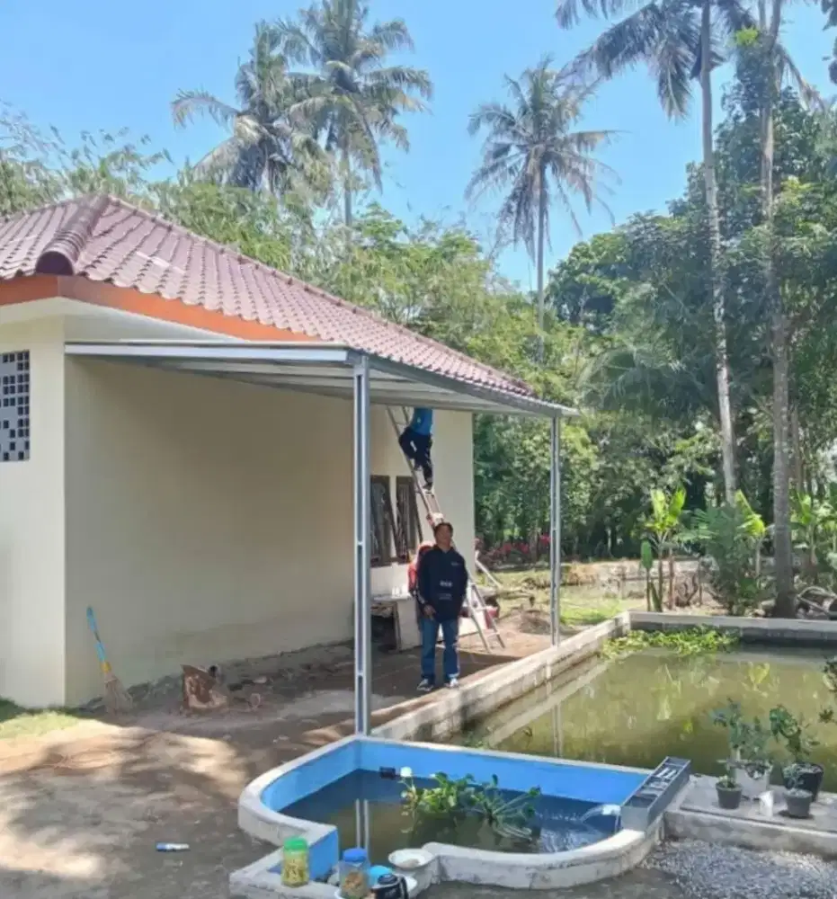 Menerima pemasangan baja ringan dan plafon PVC