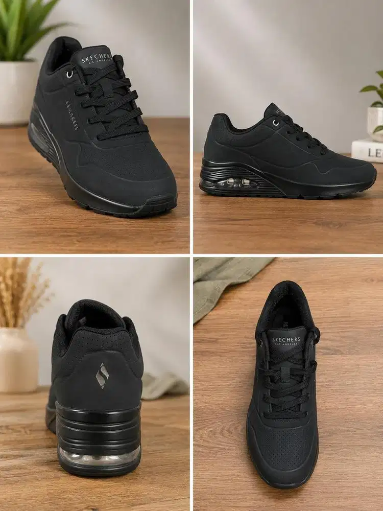 Sepatu hitam SKECHER street LA size 40/41 BU jual cepat