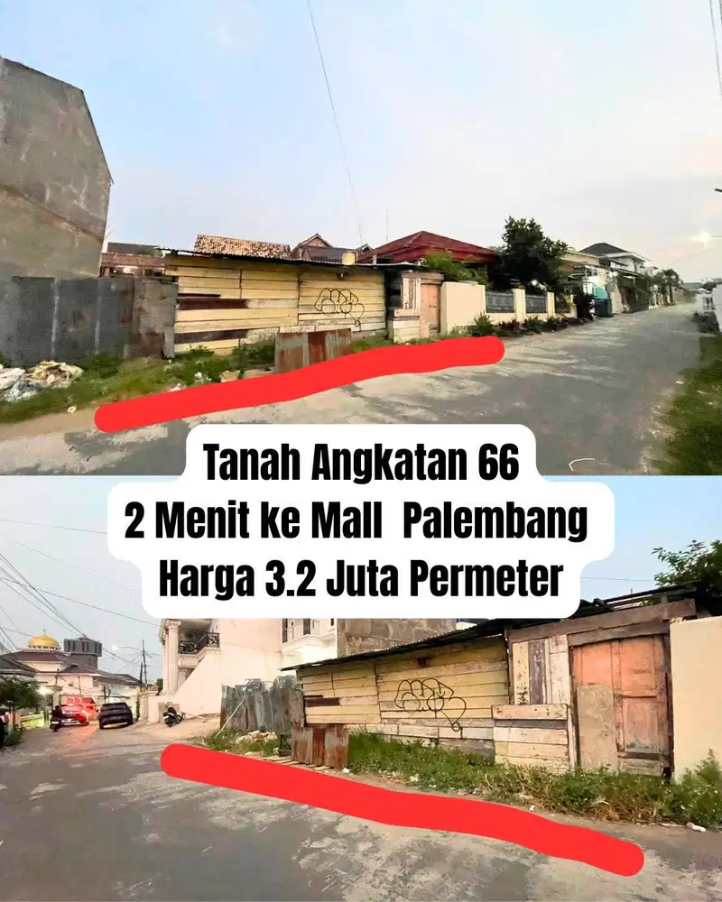 TANAH ANGKATAN 66 DEKAT PTC MALL PALEMBANG