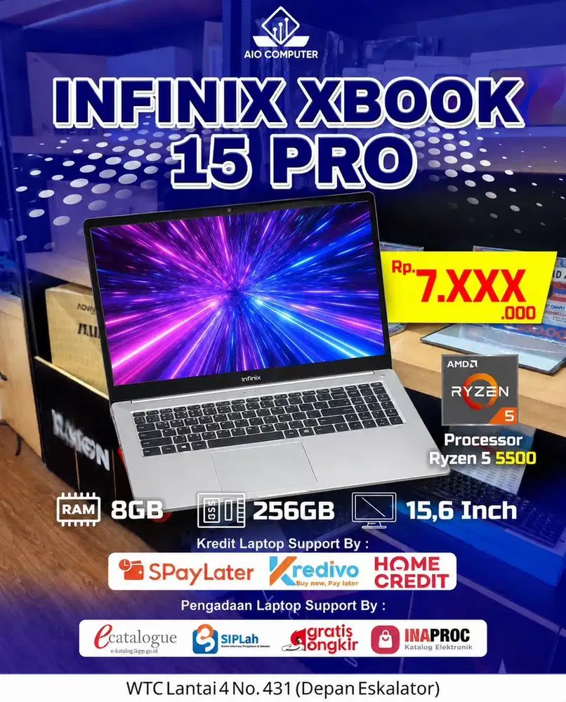 LAPTOP MURAH SPEK EDITING | INFINIX XBOOK 15 SIAP PAKAI | BISA COD
