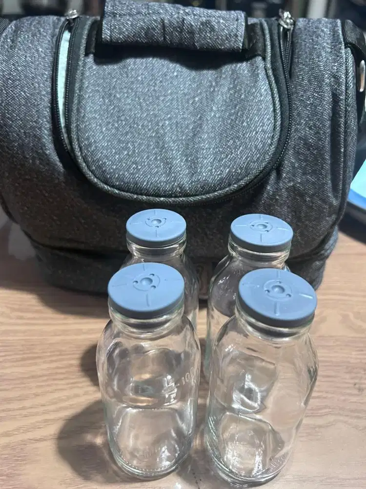 Cooler Bag dan botol kaca