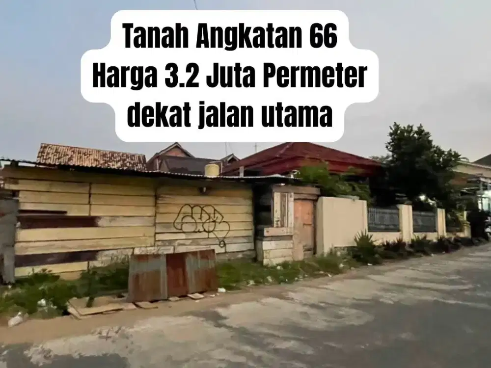 JUAL CEPAT TANAH ANGKATAN 66 KOTA PALEMBANG