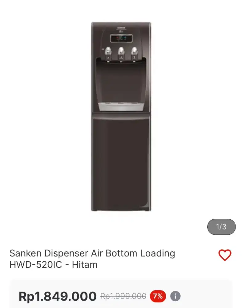 DISPENSER SANKEN GALON BAWAH HWD-520IC