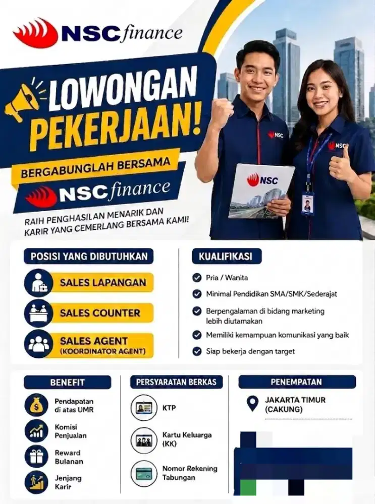 Lowongan Kerja NSC Cakung