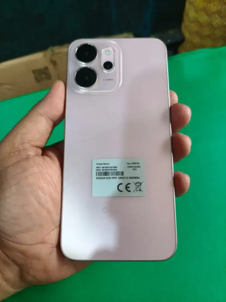Oppo reno 14F 5G Ram 12+12/256 warna pink
