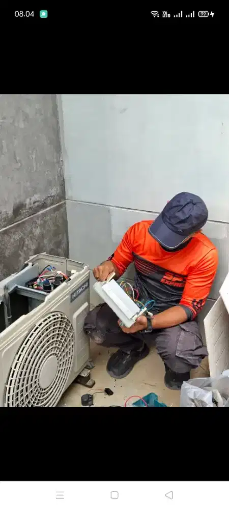 Jasa servis AC kulkas mesin cuci kompa air dll