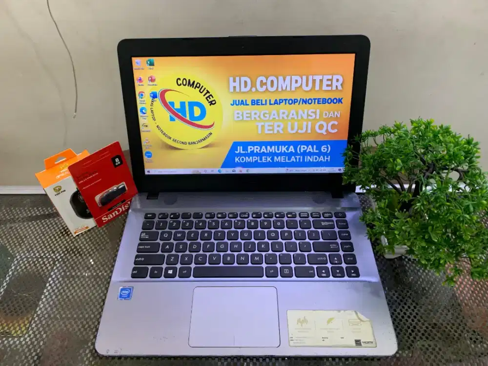 ASUS X 441M SSD 256GB FULLSET GARANSI 1 TAHUN