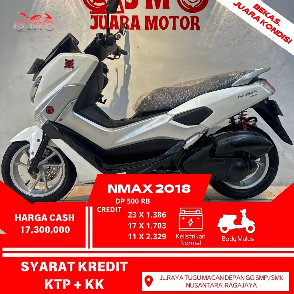 YAMAHA NMAX OLD 2018 SURAT LENGKAP MESIN HALUS TERAWAT UNIT SIAP PAKAI