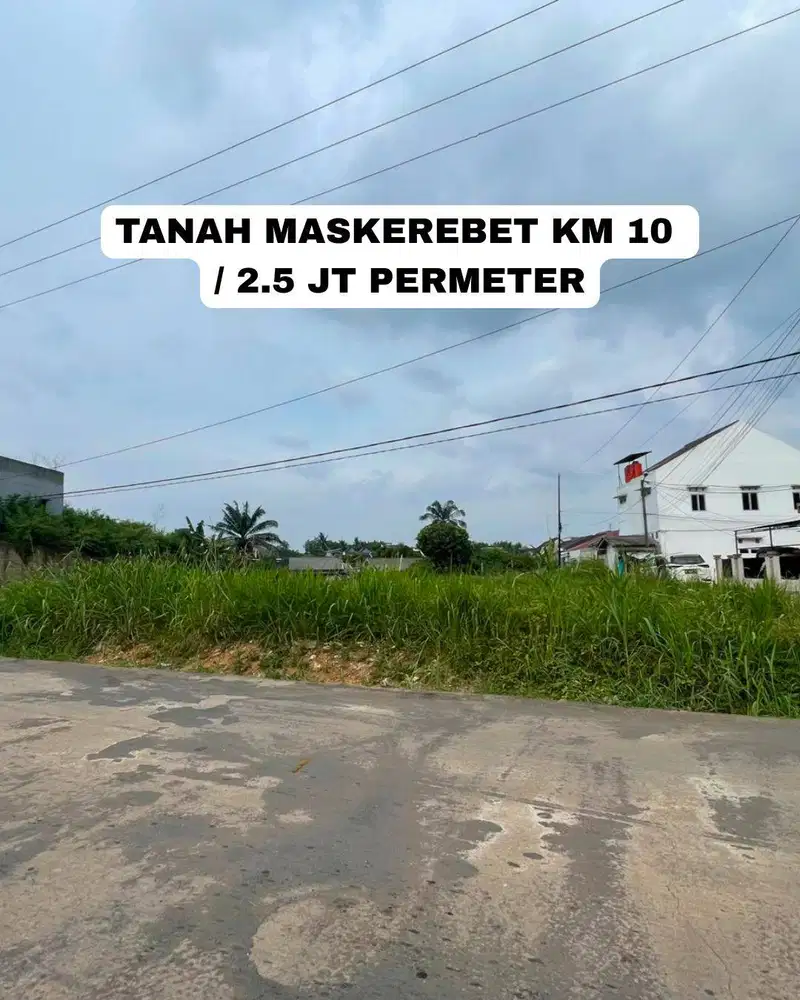tanah km 10 maskerebet kota palembang