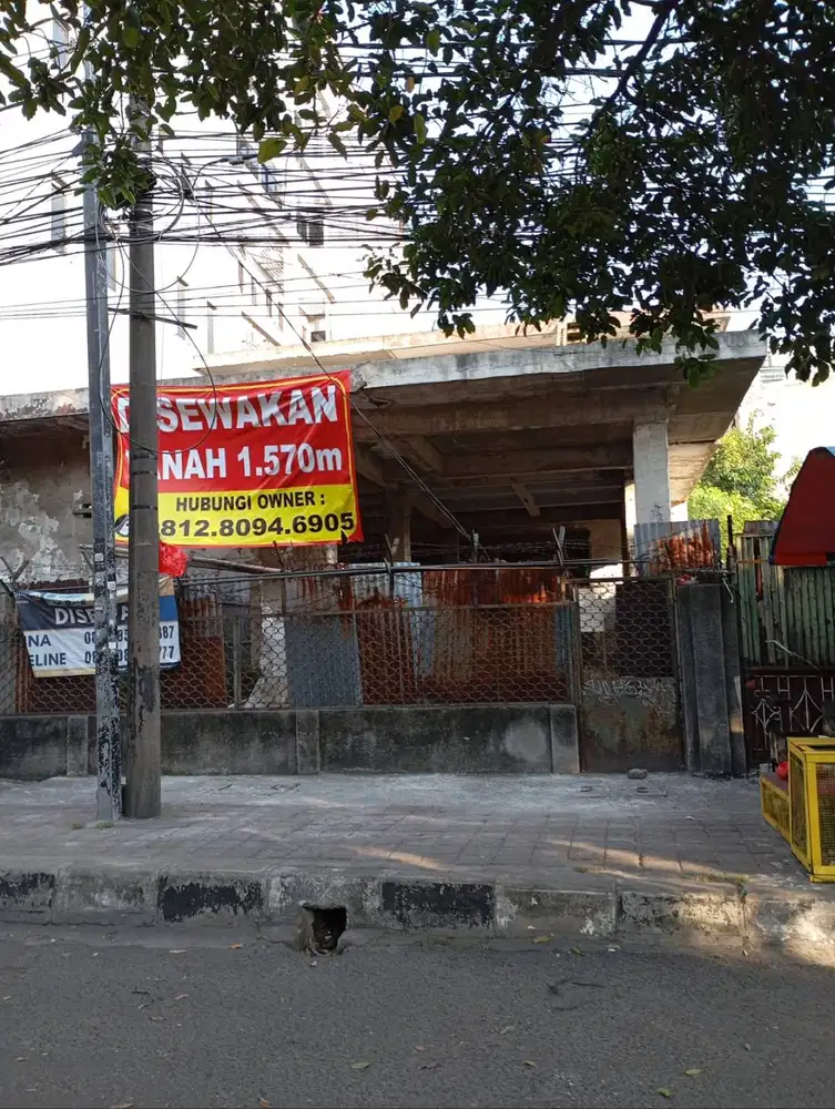 Sewa Tanah Mangga Besar 1570 m2 tamansari Jakarta Barat