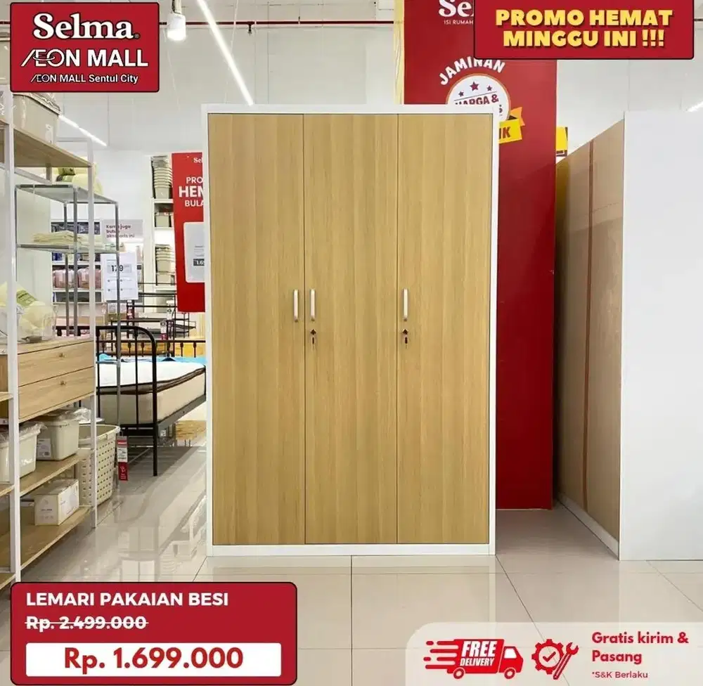 Lemari baju besi