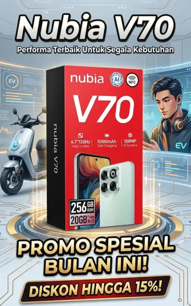 ZTE NUBIA V70 NEW RAM 20/256GB