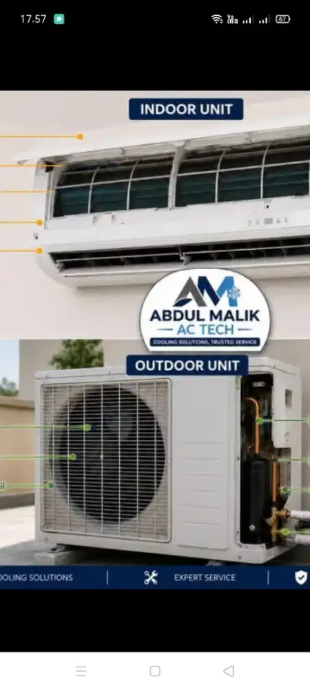 Jasa servis AC kulkas mesin cuci kompa air dll