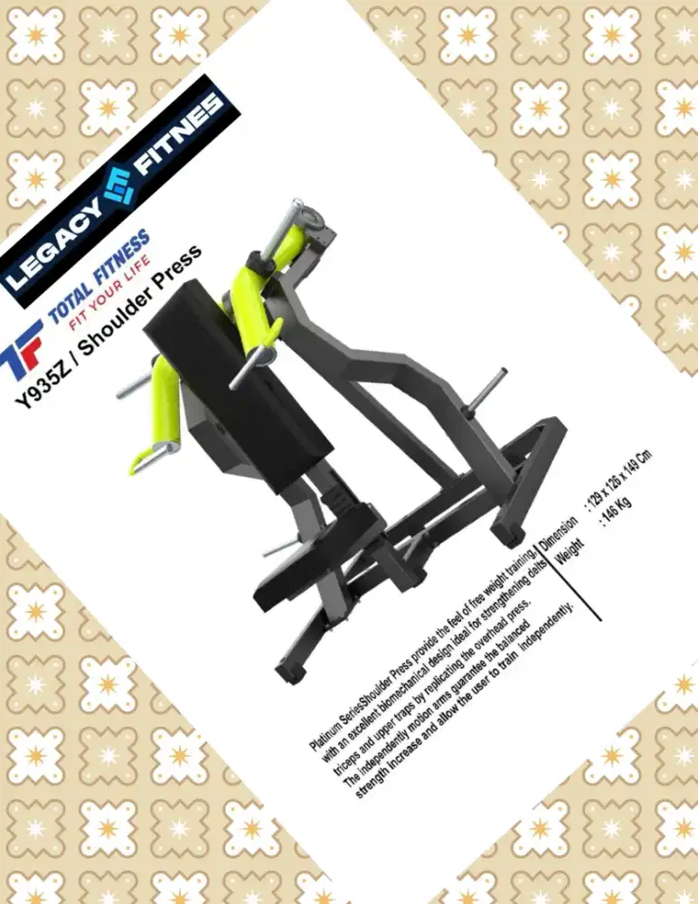 Alat fitnes Comercial Shoulder Press // JFW-433