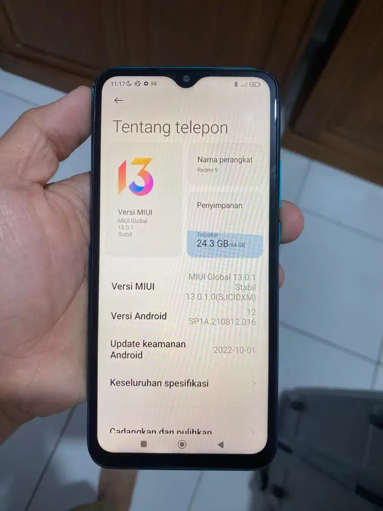 Redmi 9 Ram 4GB+1GB Penyimpanan 64GB