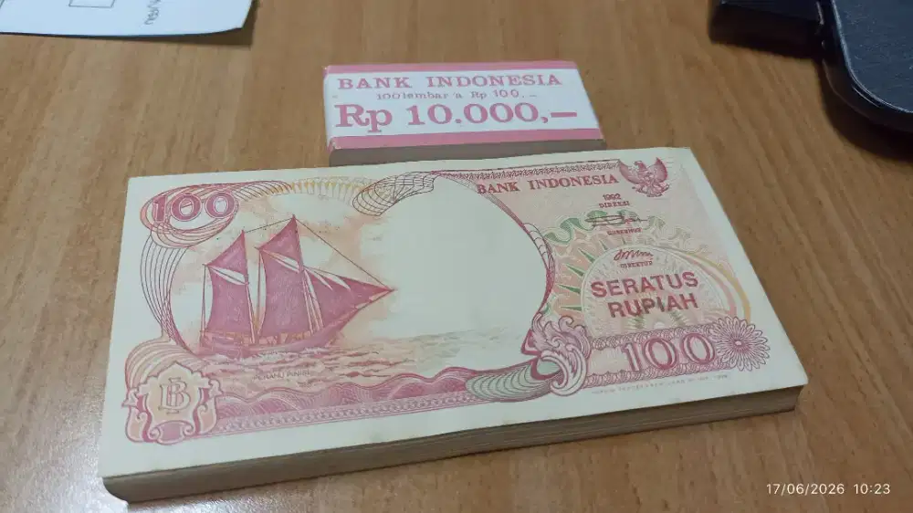 100 RUPIAH KAPAL PINISI 1992
