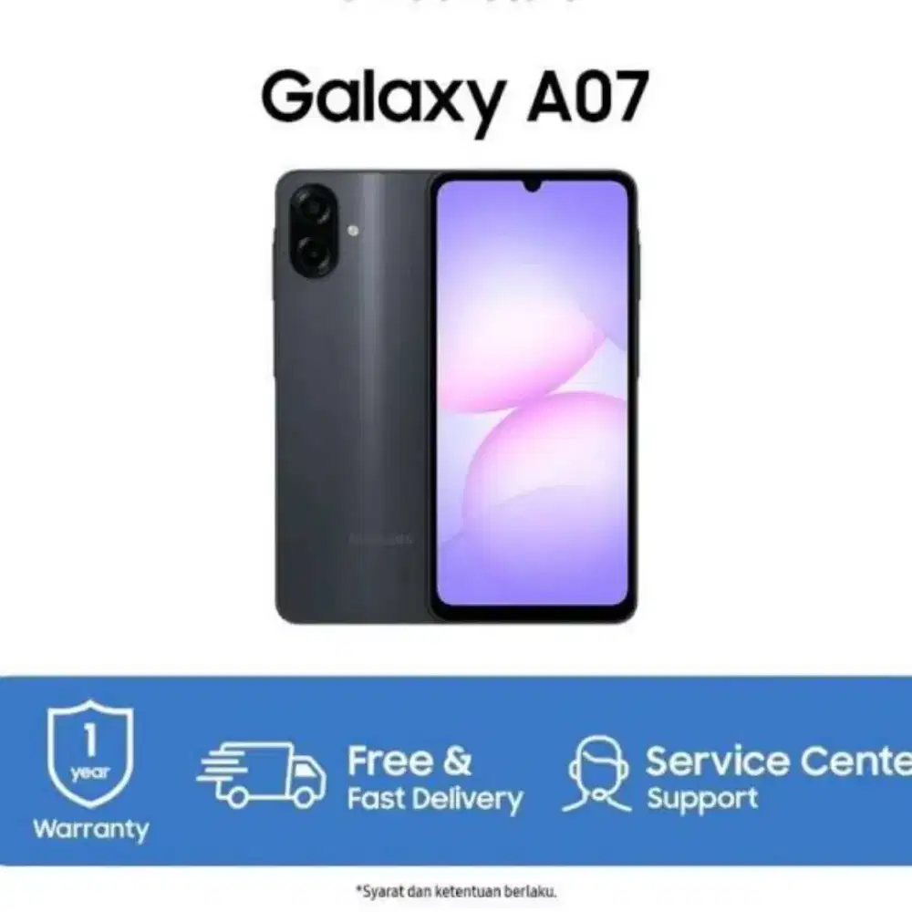 Samsung A07 4/64 black graris silicon case