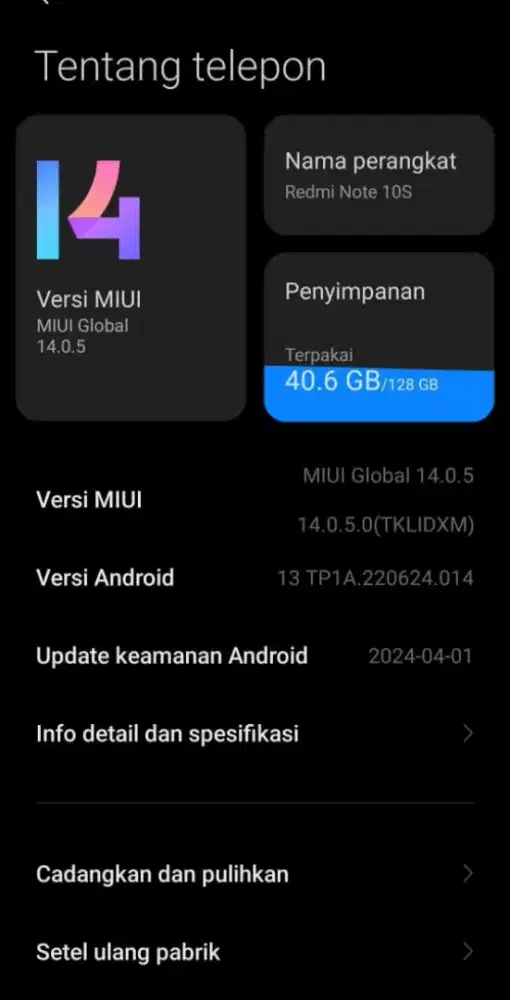 Xiaomi redmi note 10s 8+3/128