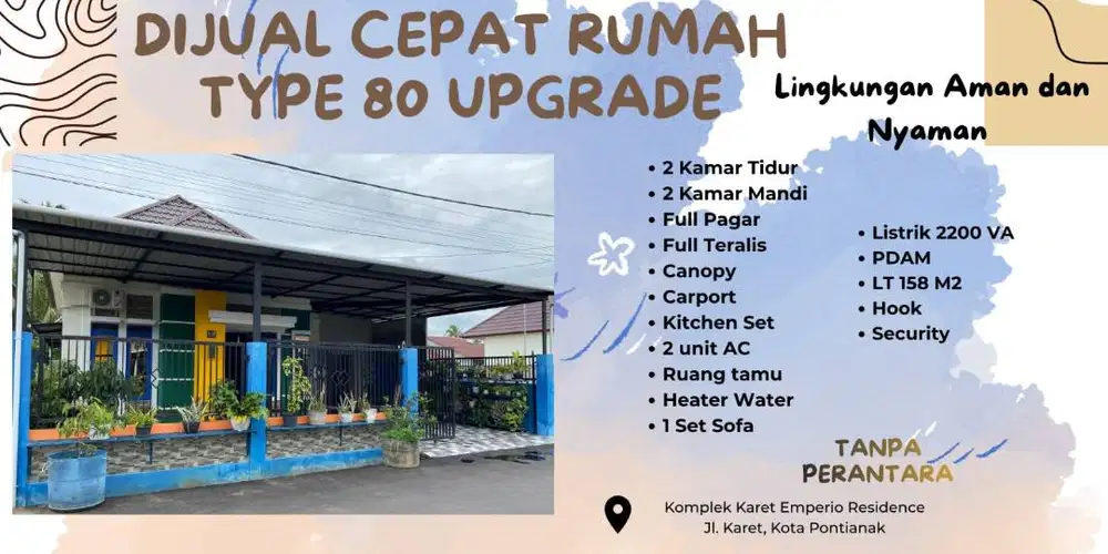 Rumah Di Jual cepat type 80