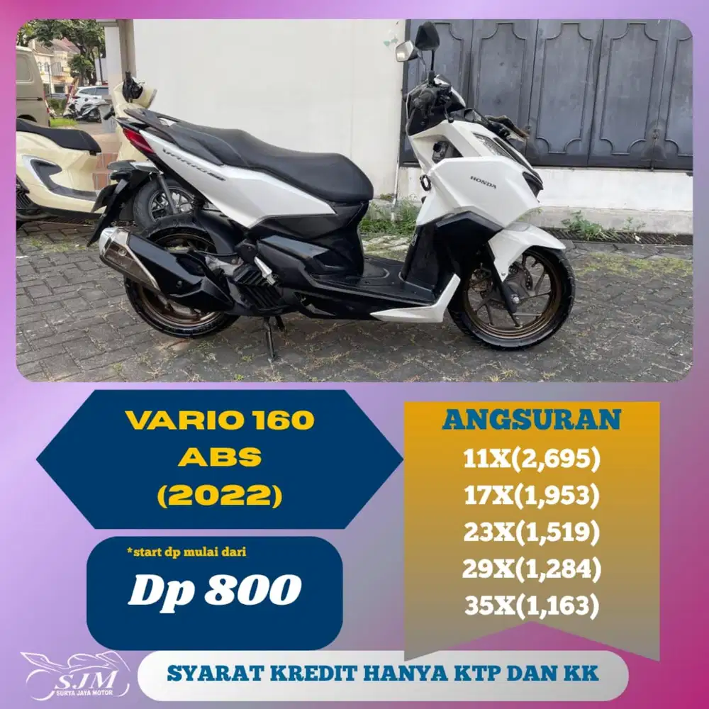 HONDA VARIO 160 ABS 2022 SIAP PAKAI