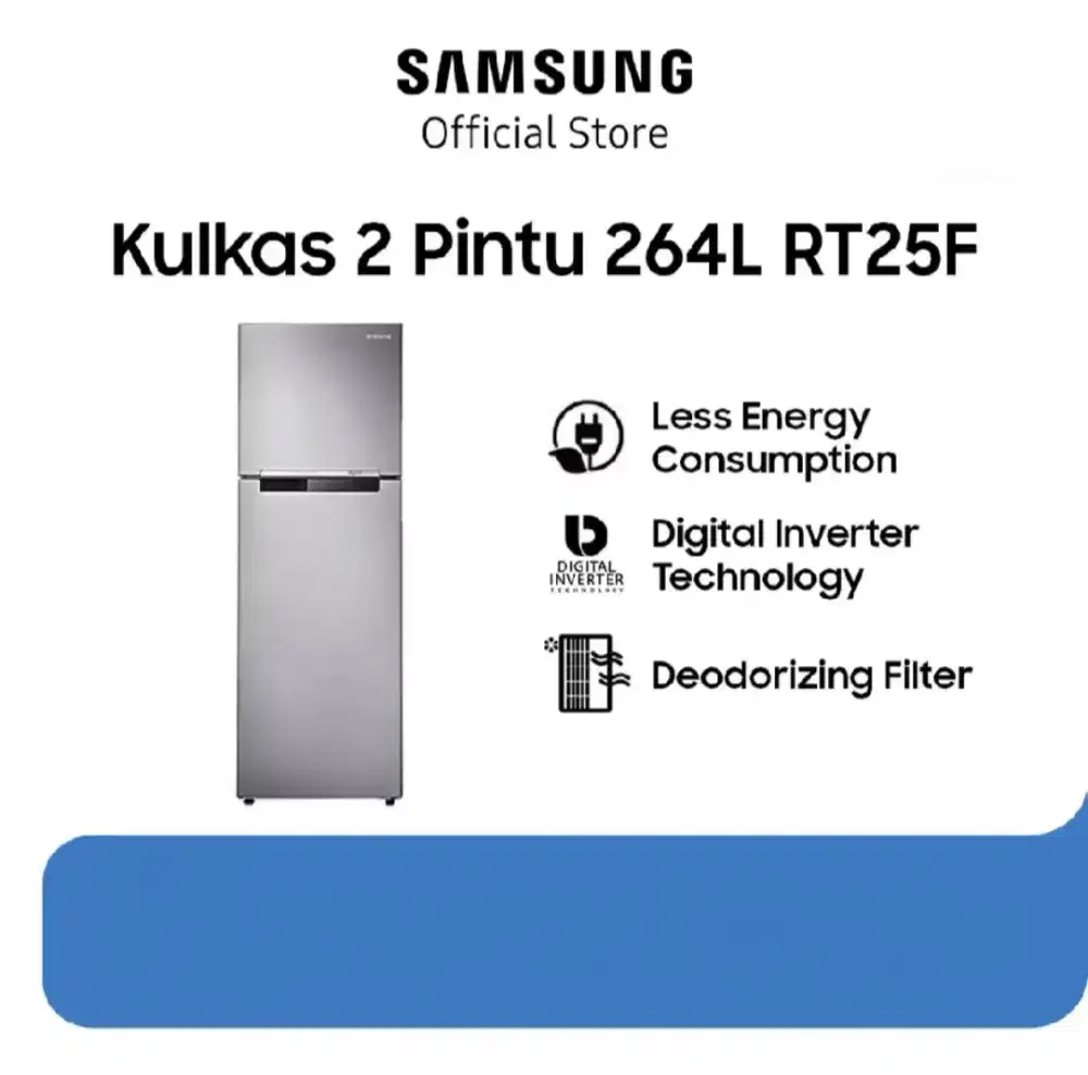 KULKAS 2 PINTU SAMSUNG RT25FARBDSA/SE
