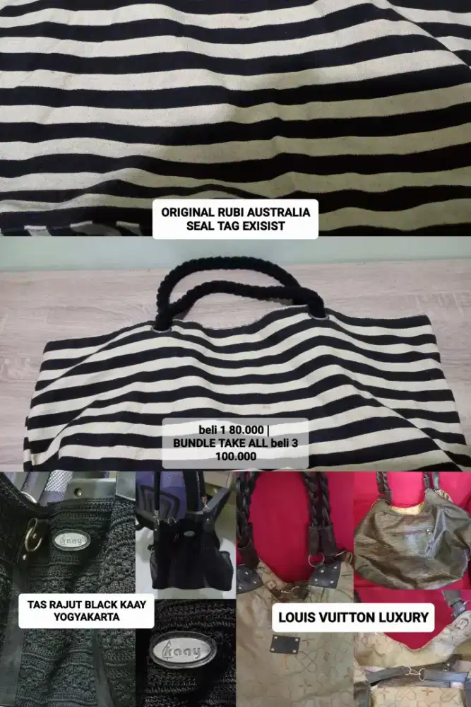 BELI 3 TAS PROMO (PROMAUSHOPPING) 100RIBU NETT. LIKE NEW PRELOVED
