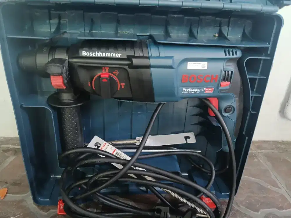 Rotary Hammer Bosch GBH 2-26 DRE Asli Lengkap Box - Siap Pakai