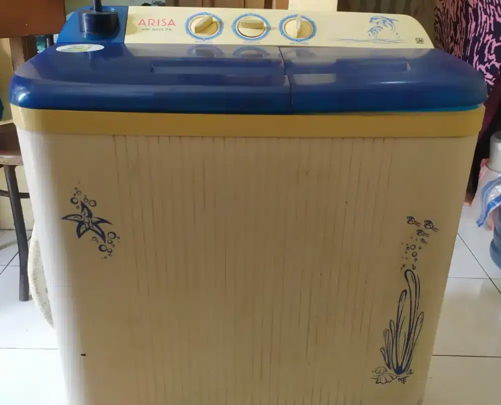 Mesin Cuci 2Tabung ARISA 8Kg