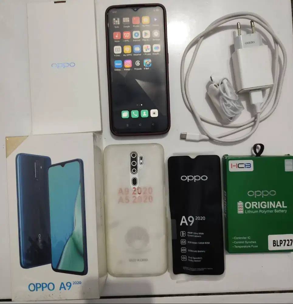 Dijual HP Oppo A9 2020, 8GB/128 GB,  Marine Green