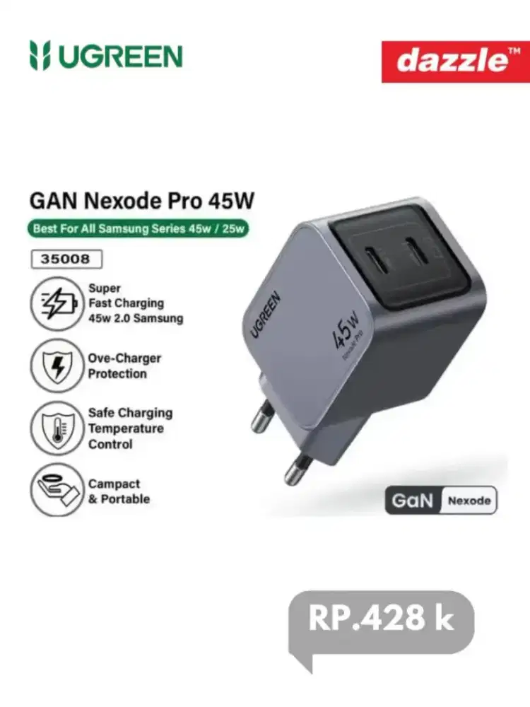 Charger GaN Nexode pro 45W double port USB-C