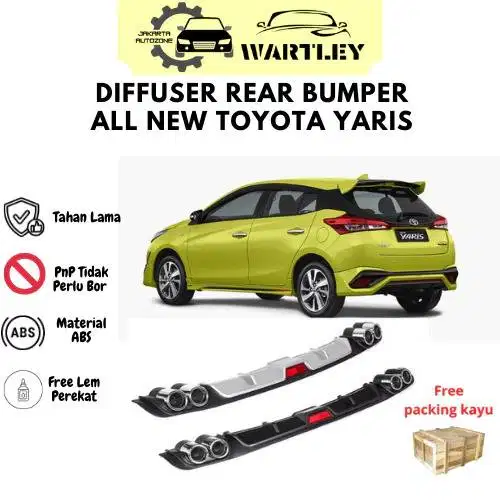 Diffuser Rear Bumper Universal Bumper Belakang Toyota All New Yaris