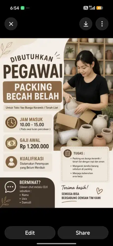 Tim Crew Packing