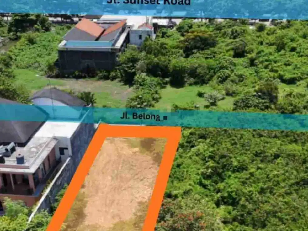 Sunset road seminyak!! 6.8 are tanah di jual termurah