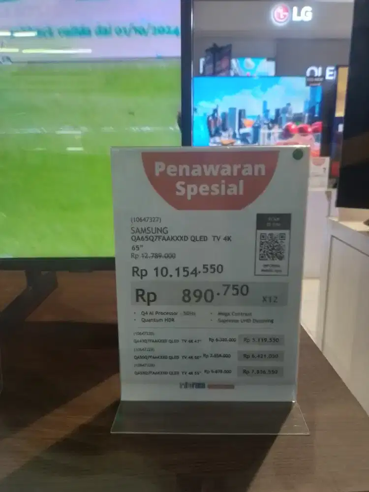 SAMSUNG UA65Q7FAAKXXD QLED AI TV