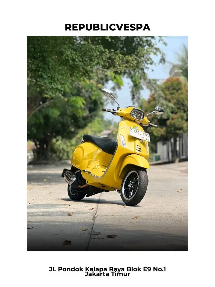 PIAGGIO VESPA SPRINT 150 IGET ABS FACELIFT TH 2019 WARNA YELLOW SOLE P