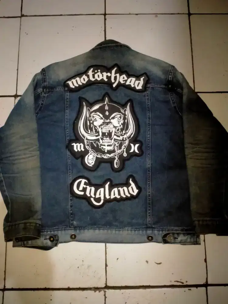 jaket denim motor head