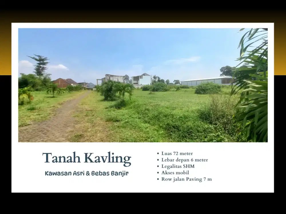 Row Jalan 6 Meter Tanah Malang Cocok Dibangun Rumah 3 Menit Gerbang Tol Pakis Malang