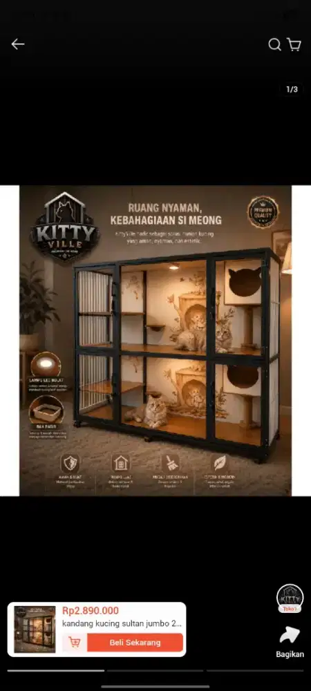 KANDANG SULTAN 2 RUANG JUMBO