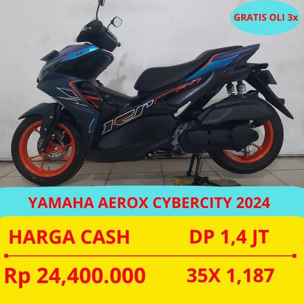 YAMAHA AEROX CYBERCITY 2024 DP MURAH 1,4 JUTA GUYS