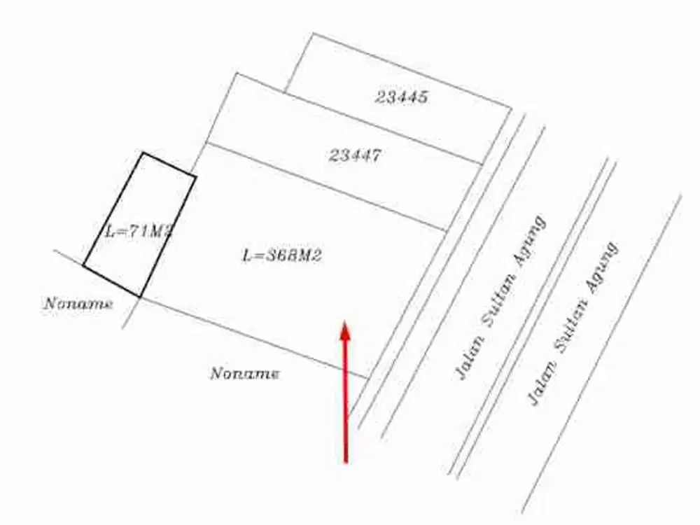 Dijual Lahan Wilayah Jalan Raya Sultan Agung